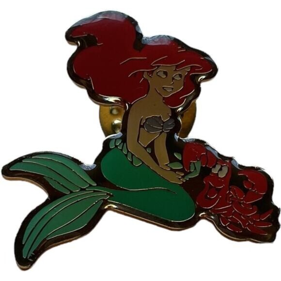Disney Ariel & Sebastian Enamel Pin Mermaid Design Collectors Item - Picture 1 of 4